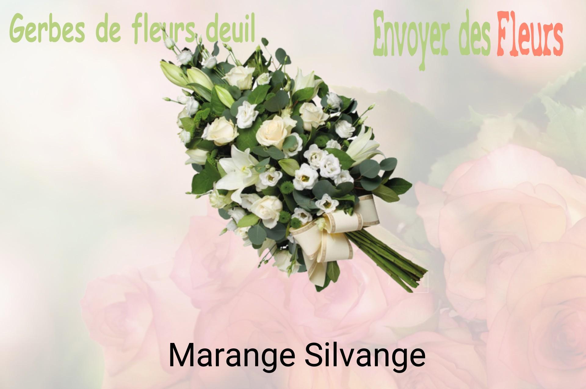 Gerbe de fleurs de deuil livrée à Marange-Silvange